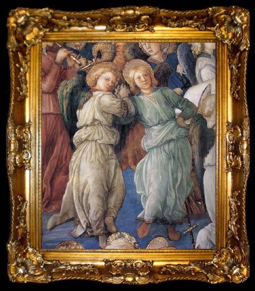 framed  Fra Filippo Lippi Details of The Coronation of the Virgin, ta009-2